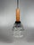 1960s Mid-Century Space Age Ceiling Lamp Pendant Lamp in Teak and Glass, 1960s For Sale - Image 5 of 11