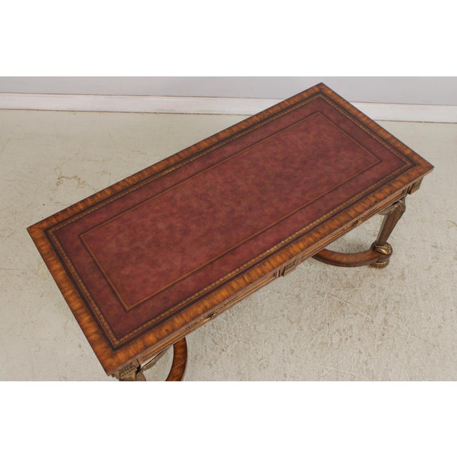 Maitland Smith French Empire Leather Top Desk For Sale - Image 9 of 18