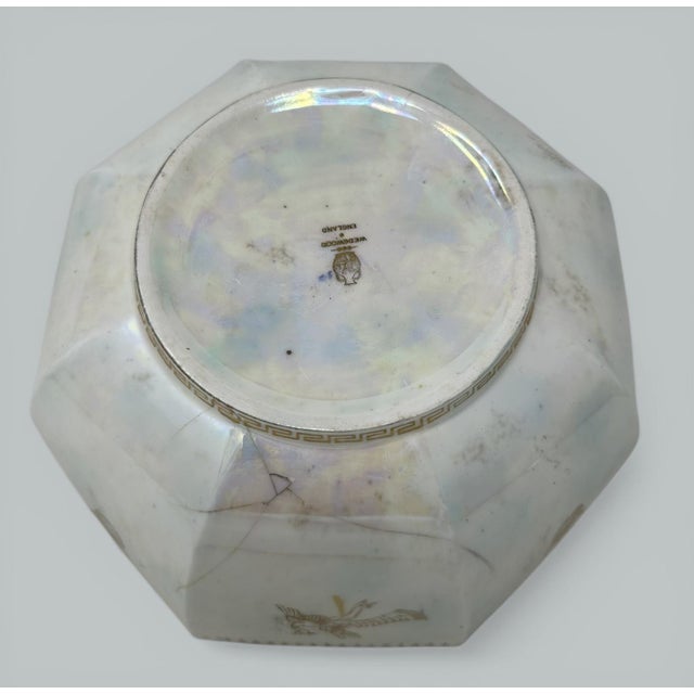 Gold Art Deco Wedgwood Celestial Chinese Dragon Lustre Ware Bowl Centerpiece, 1920s For Sale - Image 8 of 13