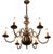 White Flemish Chandelier with Fish For Sale