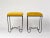 French Aronde Black Lacquered Feet and Gold Velvet Benches by Facto Atelier Paris For Sale - Image 3 of 10