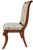 Elegant set of four French Regency–inspired dining chairs dating to circa 2010. The chairs feature tall fully upholstered...