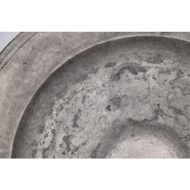Large Alms Dish, Pewter, Germany, 18th Century For Sale - Image 10 of 16
