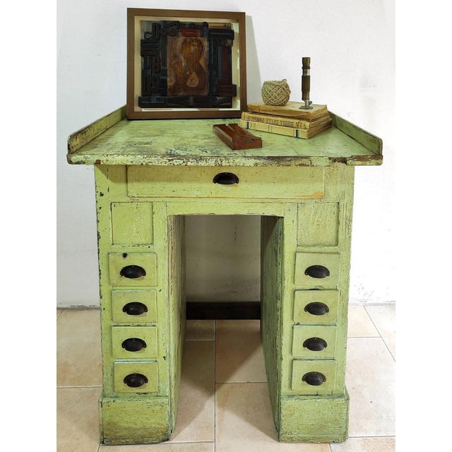 Small Industrial Workbench, 1950s For Sale - Image 13 of 14