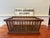 Brown Large Antique Oak Slat Market Basket | Primitive General Store Produce Display Crate | Mission Style Farmhouse Storage For Sale - Image 8 of 17