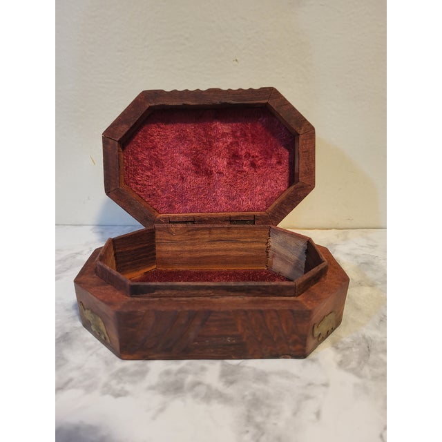 Indian Wooden Spices Box /Jewelry Box For Sale - Image 11 of 14