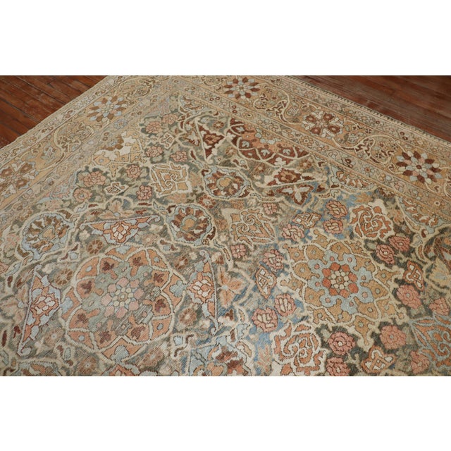 Zabihi Collection Spectacular Large Scale Neutral Persian Oversize Bakhtiari Rug For Sale - Image 12 of 12