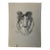 1940s Original Signed Graphite Illustration of Collie Dog Portrait, 11.75 × 8.75 In. For Sale