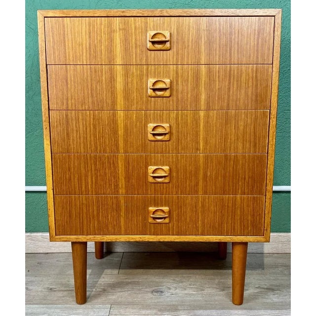 Mid-Century Modern Danish Teak Chest of Drawers For Sale - Image 3 of 12