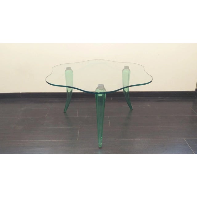 1970s Vintage Murano Glass Coffee Table For Sale - Image 5 of 7