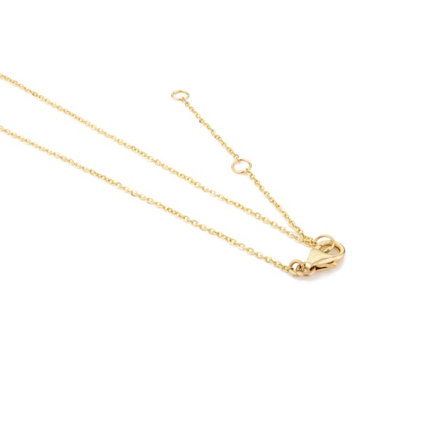 Metal 18k Yellow Gold Bezel Set Emerald Gemstone Chain Necklace For Sale - Image 7 of 12