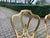 1950 French Louis XVI Gold Damask Side Chairs – Pair For Sale - Image 13 of 14