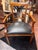 Set of 10 Biedermeier-Style Colombian Dining Chairs in Mahogany & Black Leather For Sale - Image 11 of 11