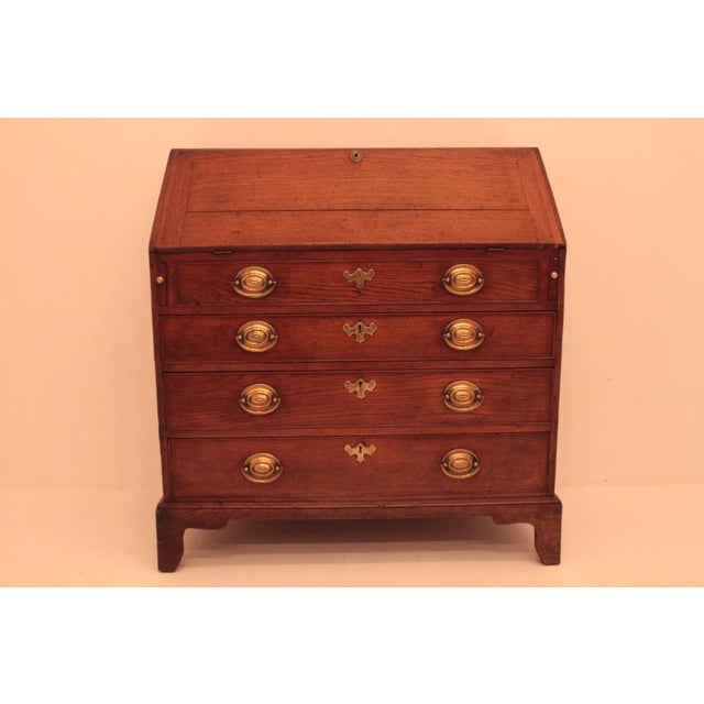 Brown Antique Georgian Bureau Desk, 1800s For Sale - Image 8 of 8