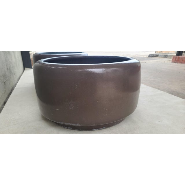 Mid-Century Modern Pair Huge 26" Tire Planters by John Follis For Sale - Image 3 of 12