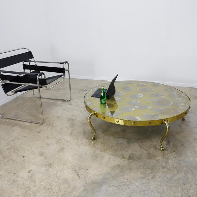 Arturo Pani 1960s Attributed to Arturo Pani Bronze Cocktail Table For Sale - Image 4 of 5