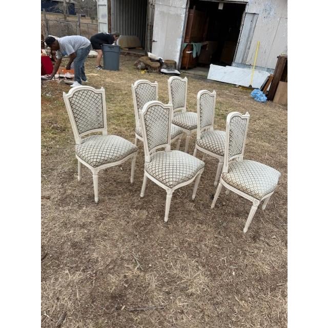Wood Fine 19th Century Louis XVl Dining Chairs - Set of 6 For Sale - Image 7 of 17