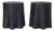 Pair of Black Woven Reed Ghost Drapery Stands For Sale