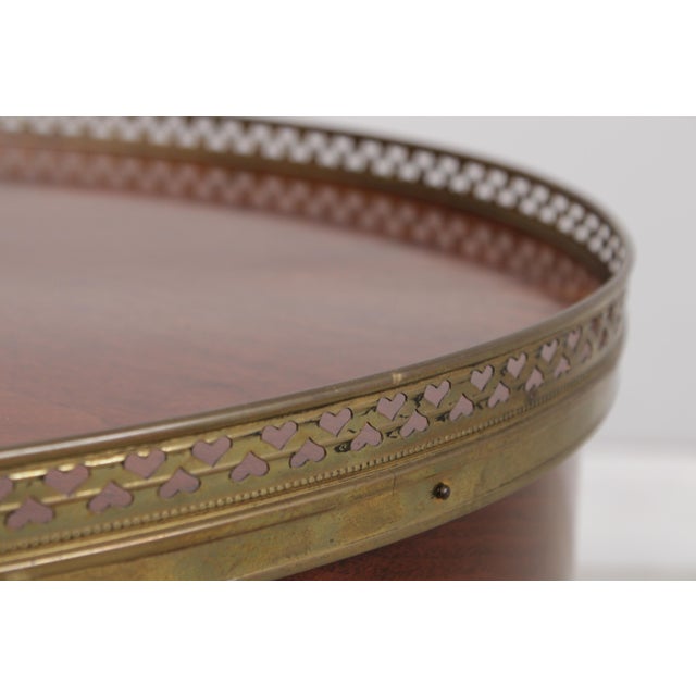Vintage Walnut End Table W. Gallery For Sale - Image 10 of 14