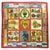 A 1982 Full Set Hermes Carrè Silk Scarf Masques Et Casques by Julia Albadie For Sale - Image 6 of 18