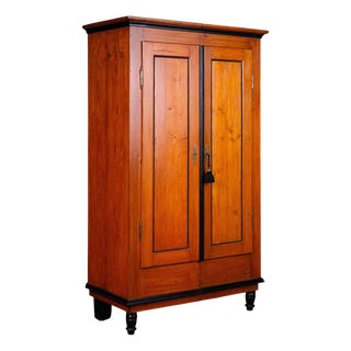 19th Century Softwood Wardrobe For Sale