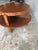 Wood Vintage Art Deco Round Coffee Table with Double Tier For Sale - Image 7 of 13