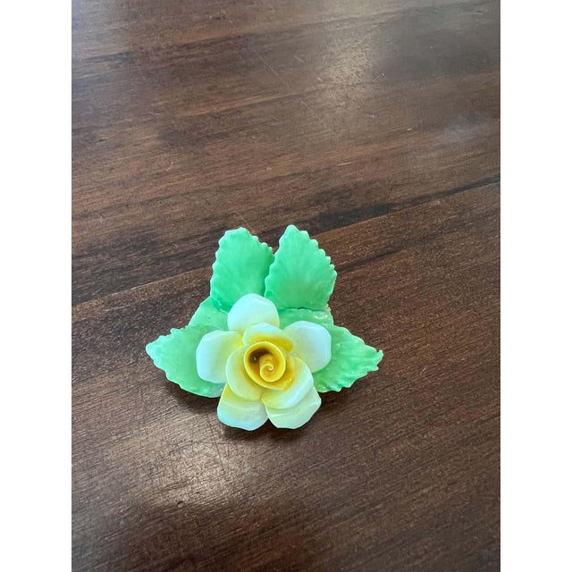 1960s–70s Royal Adderley Bone China Floral Place Card Holders – Set of 8 For Sale - Image 12 of 14