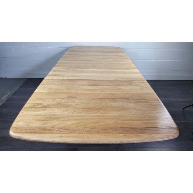 Ercol Ercol Grand Refectory Dining Table, 1990s, Set of 4 For Sale - Image 4 of 13