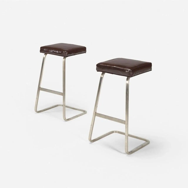 Not Yet Made - Made To Order Modern Medellin Mid-Century Style Bar Stools - a Pair For Sale - Image 5 of 6