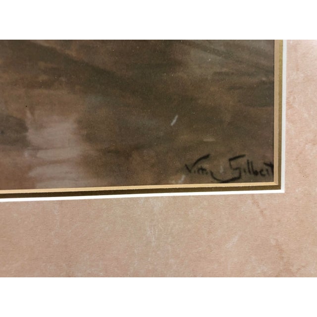 Realism An Elegant Soiree - Vintage Copy of Watercolor Painting by French Artist Victor Gabriel Gilbert For Sale - Image 3 of 5