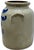 Ourtstanding Antique Large 3 Gallon Size American Blue Hand Decorated Stoneware Butter Churn - Circa 1870s For Sale - Image 12 of 18