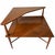 1950s Vintage Mid-Century Tiered End Corner Table by Heritage Henredon, Walnut For Sale - Image 5 of 11