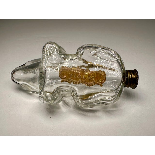 Vintage Frog Figural Glass Perfume Bottle, c. 1930s For Sale - Image 6 of 8