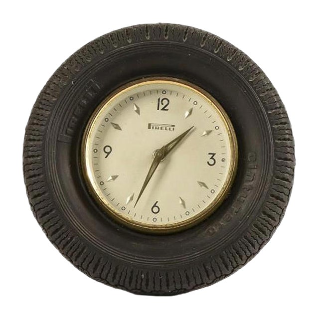 Mid-Century Table Clock from Pirelli For Sale