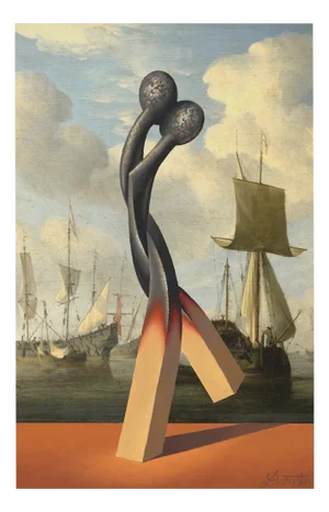 Juris Dimiters, Dance by the Sea, 2014, Oil Painting & Digital Print