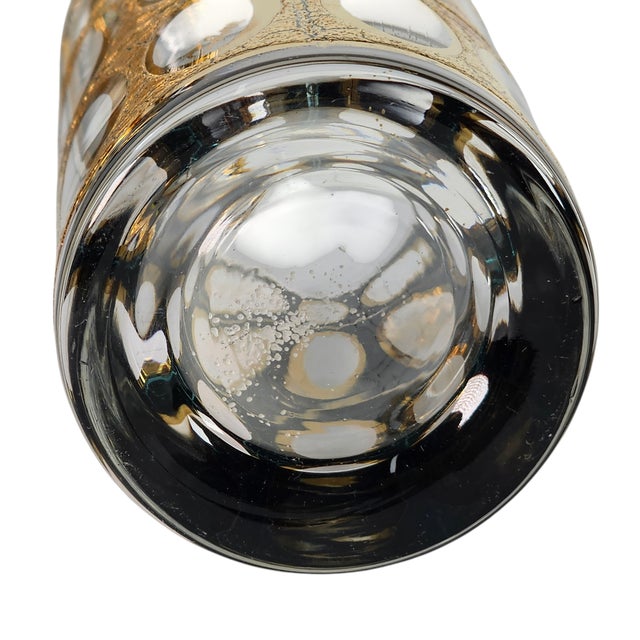 Vintage Culver Pisa Gold Crackle Highball Glasses, Set of 7 For Sale - Image 11 of 11