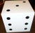 Vintage Monumental Belgium Metal Black & White Sculptural Dice Cube Sculpture, 1940's For Sale - Image 4 of 9