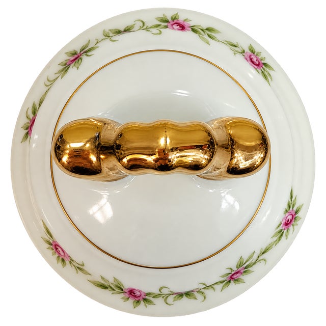 Mid 20th Century Mid 20th Century Lefton China Hand-Painted Porcelain Bell For Sale - Image 5 of 5