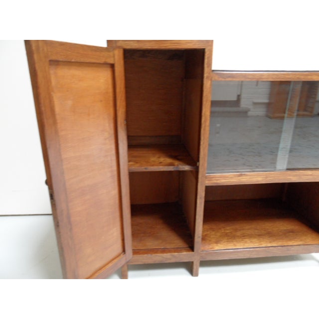 Art Deco Oak Display Cabinet, 1920s For Sale - Image 3 of 11
