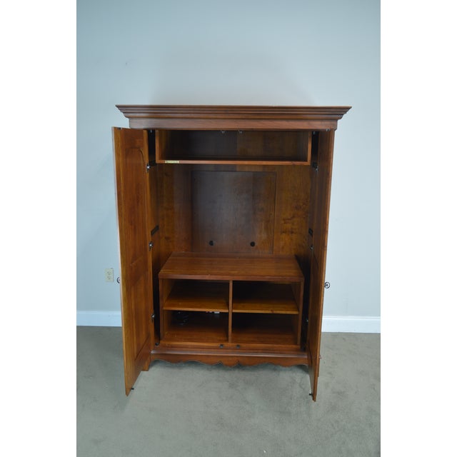 Ethan Allen Maison Collection French Country Style Cherry Tv Armoire Cabinet Chairish