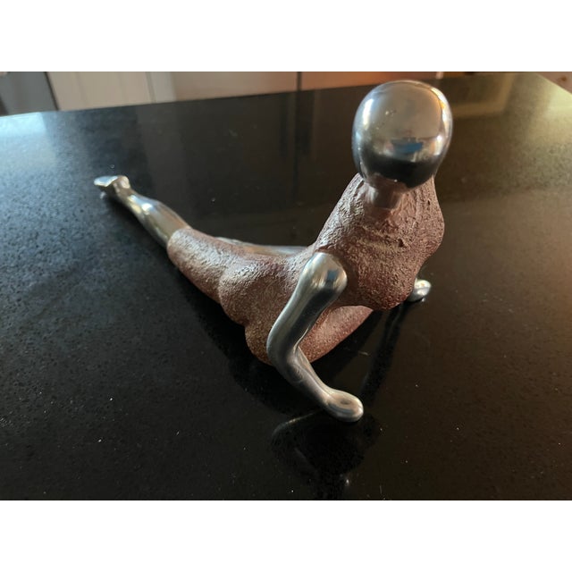 Mid Century Modern Stylized Chrome Mannequin Figurine For Sale - Image 4 of 5