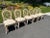 Wood Palm Beach Regency Rattan Dining Set With Six Chairs For Sale - Image 7 of 13