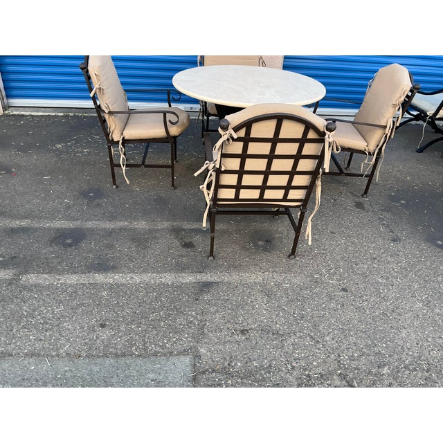 2010s Kreiss Patio Table and Chairs For Sale - Image 5 of 13