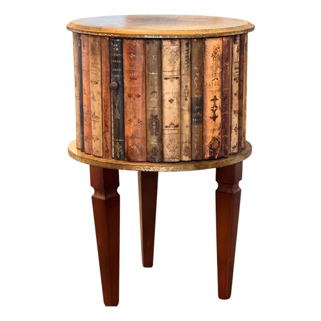 1950s Italian Faux Book Table For Sale