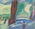 Erik Hoppe, Modernist Landscape from Søndermarken, 1930s, Oil on Canvas For Sale