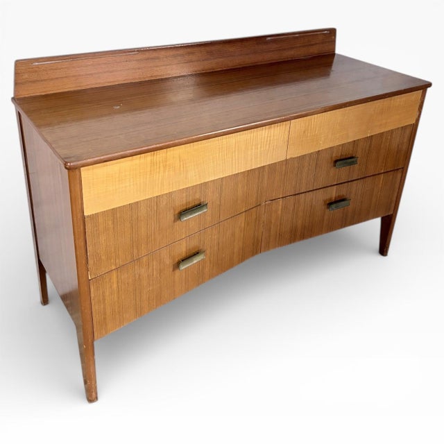 Mid-Century Sideboard in Teak, Oak and Walnut Veneer, 1960s For Sale - Image 6 of 7