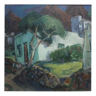 Hans Schön, Punta Del Hidalgo 1972, Oil on Canvas For Sale
