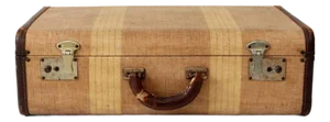 Vintage 1930s Canvas Suitcase