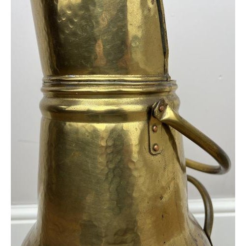 Gold Vintage Style Umbrella Stand in Brass For Sale - Image 8 of 17