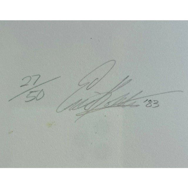 1980s 1983 Postmodern Abstract Signed Serigraph, Framed For Sale - Image 5 of 9